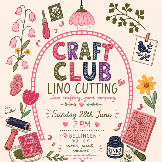 June Craft Club - Lino cutting
